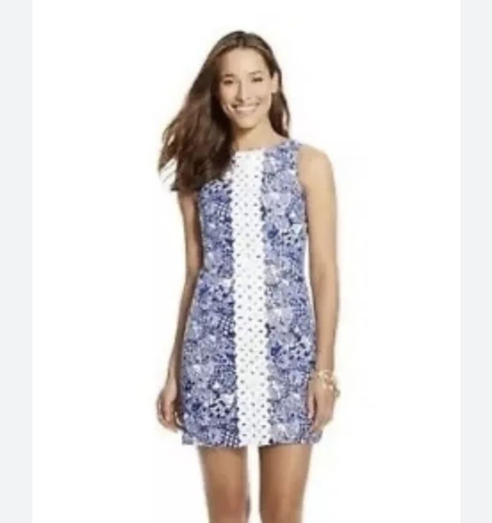 Lilly Pulitzer For Target Upstream Fish Print Shift Dress Size 10